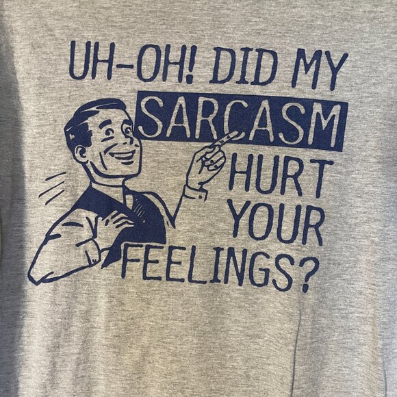 XL HYBRID Gray and Blue Men's Short Sleeve T-shirt - Picture 2 of 5